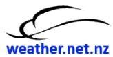 Website of weather.net.nz